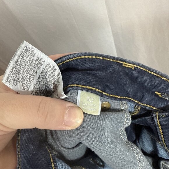 Michael Kors Dark Blue Skinny Jeans Size 10 Preowned - Picture 13 of 13